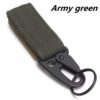 Outdoor Camping Military Tactical Nylon Belt Metal Hanging Carabiner Backpack Hook Clasp Survival Gear keychain outdoor tools - Image 3
