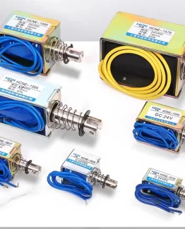 HCNE1-0520 HCNE1-0530 HCNE1-0630 DC 12V/24V magnetic solenoid push&pull open frame electromagnet  stroke 10mm keeping Force 700g