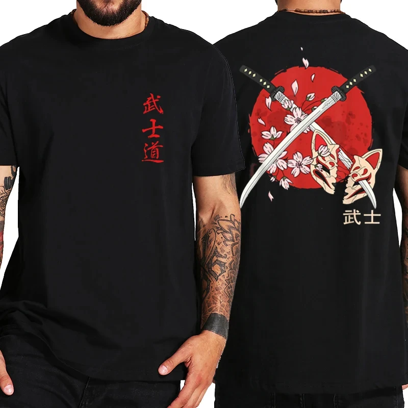 Japanese Bushido Spirit Graphic Men's T-shirt Samurai 3d Print Cool Street Hip Hop T Shirts Men Clothing Streetwear Short Sleeve - Image 3