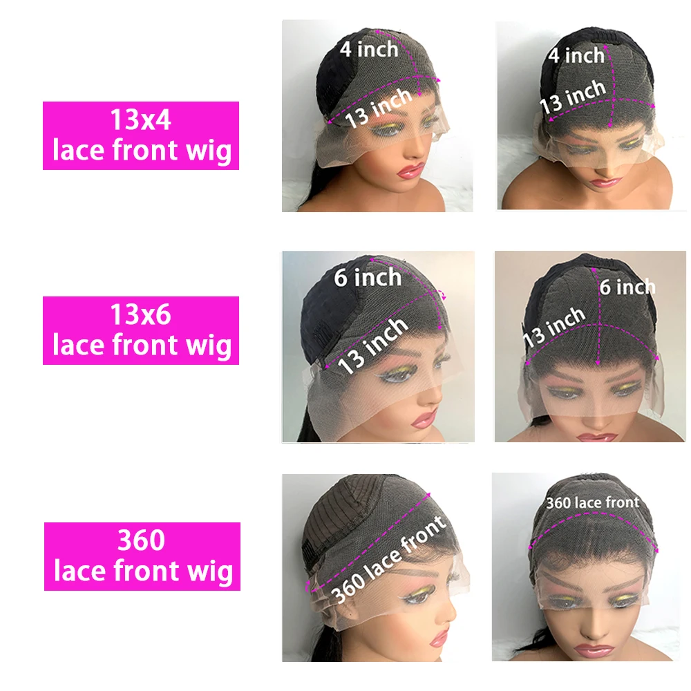40 Inch Body Wave 13x6 HD Lace Frontal Wigs Human Hair Wig 13x4 360 Hd Lace Front Wig For Black Women Pre Plucked Brazilian Hair - Image 6