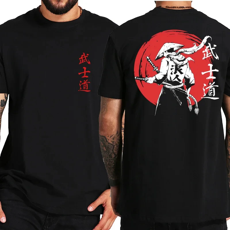 Japanese Bushido Spirit Graphic Men's T-shirt Samurai 3d Print Cool Street Hip Hop T Shirts Men Clothing Streetwear Short Sleeve - Image 7
