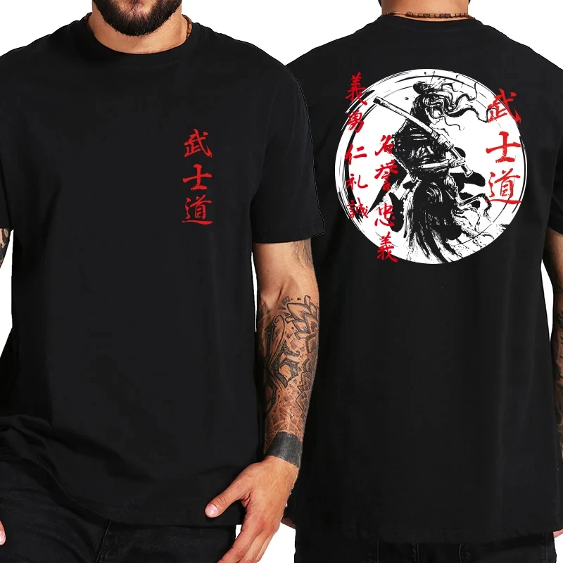 Japanese Bushido Spirit Graphic Men's T-shirt Samurai 3d Print Cool Street Hip Hop T Shirts Men Clothing Streetwear Short Sleeve - Image 5