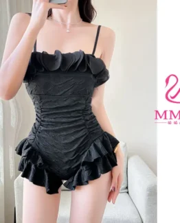 Swimwear Set Sexy Lace Cover-Up Dress with Adjustable Straps Women Conservative Tankini Two-Piece Floral Sheer Mesh Beach Dress
