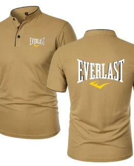Everlast Tshirt Adventure Cycling Enthusiasts T-Shirt Run Short Sleeved Polos GYM Sports Mens Cool Soft Tee Retro Henley Shirts