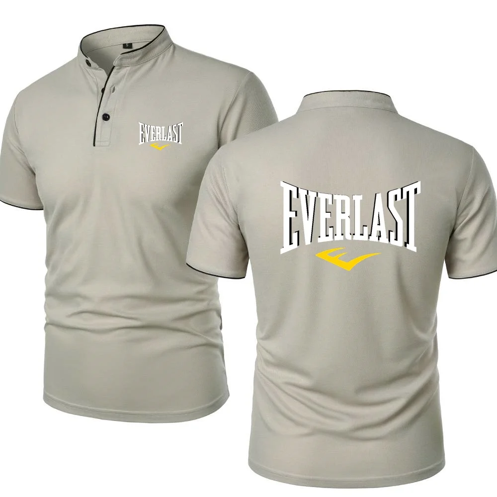 Everlast Tshirt Adventure Cycling Enthusiasts T-Shirt Run Short Sleeved Polos GYM Sports Mens Cool Soft Tee Retro Henley Shirts - Image 3