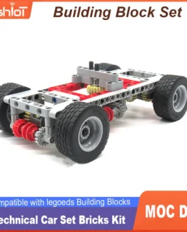 154PCS MOC Car Chassis Differentials Locks Blue-tooth Power Motor APP Control Rechargeable for Building Blocks Car Modification