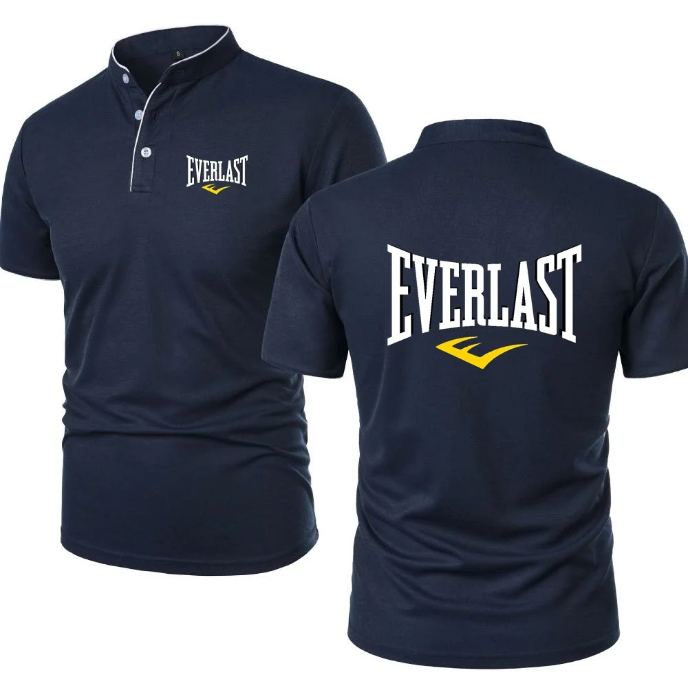 Everlast Tshirt Adventure Cycling Enthusiasts T-Shirt Run Short Sleeved Polos GYM Sports Mens Cool Soft Tee Retro Henley Shirts - Image 5