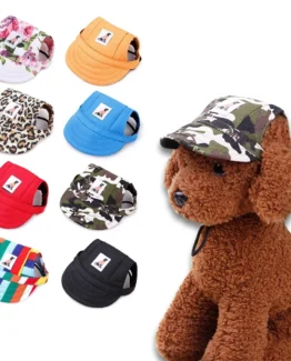 Fashionable Cute Pet Dog Cat Puppy Hat Baseball Visor Hat Puppy Grooming Dress Up Hat Peaked Cap Sunbonnet Outdoor Topee