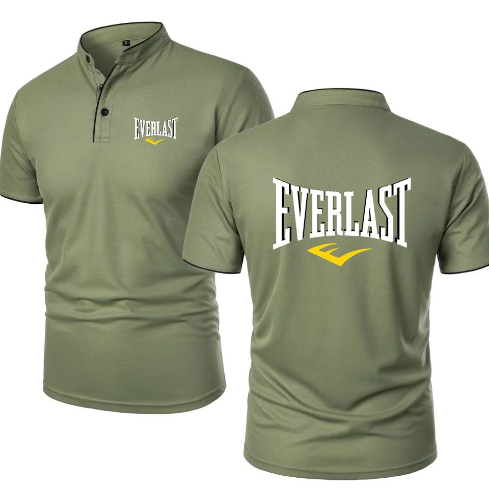 Everlast Tshirt Adventure Cycling Enthusiasts T-Shirt Run Short Sleeved Polos GYM Sports Mens Cool Soft Tee Retro Henley Shirts - Image 8