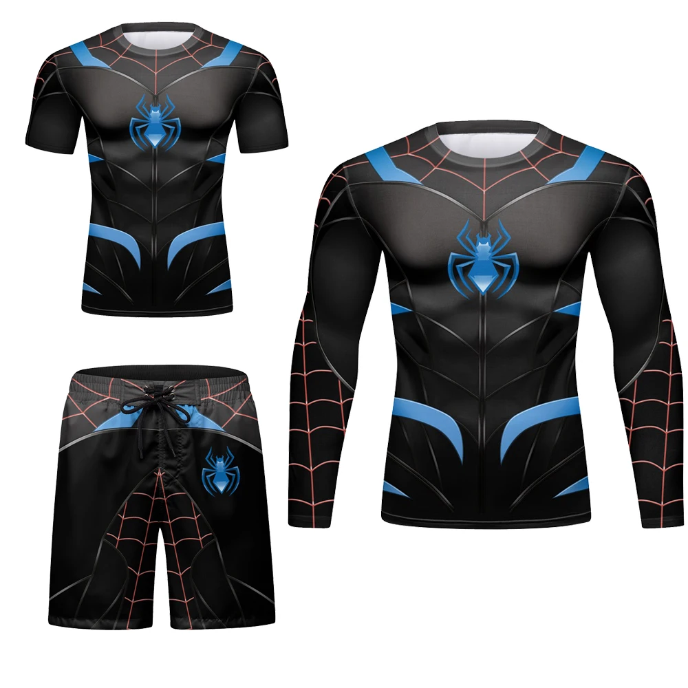 MMA Boxing Sets Compression Jerseys Men Bjj Rashguard Jiu Jitsu T Shirts Pant Muay Thai Shorts Kickboxing Fitness Gym Clothing - Image 3