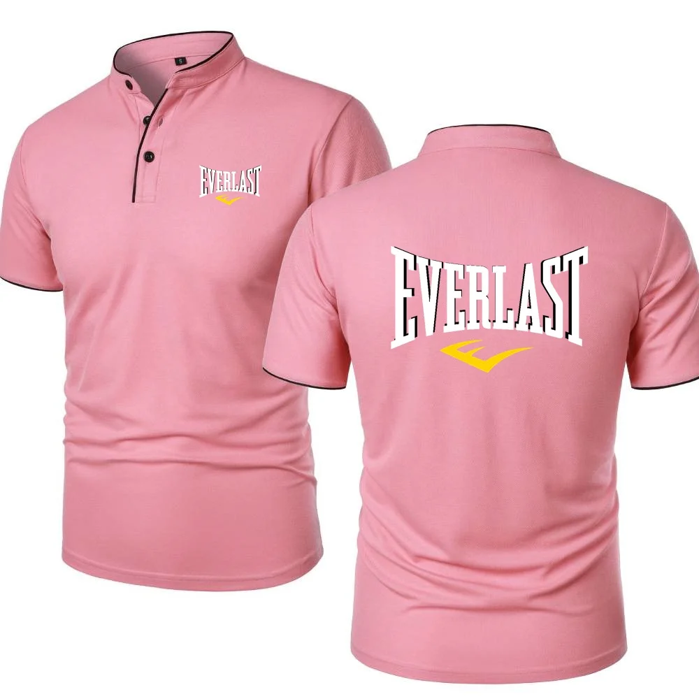 Everlast Tshirt Adventure Cycling Enthusiasts T-Shirt Run Short Sleeved Polos GYM Sports Mens Cool Soft Tee Retro Henley Shirts - Image 6
