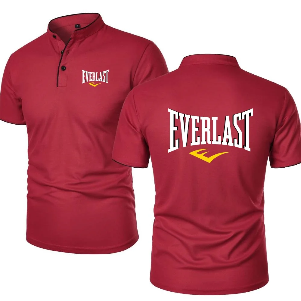 Everlast Tshirt Adventure Cycling Enthusiasts T-Shirt Run Short Sleeved Polos GYM Sports Mens Cool Soft Tee Retro Henley Shirts - Image 4