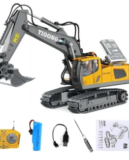 2.4G Excavator RC CAR Remote Control Engineering Dumper Vehicle Crawler Truck Bulldozer Toys for Boys Kids Excavator Gifts